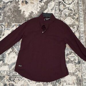 BYLT Basics Men's Zip Up Sweater - Burgundy